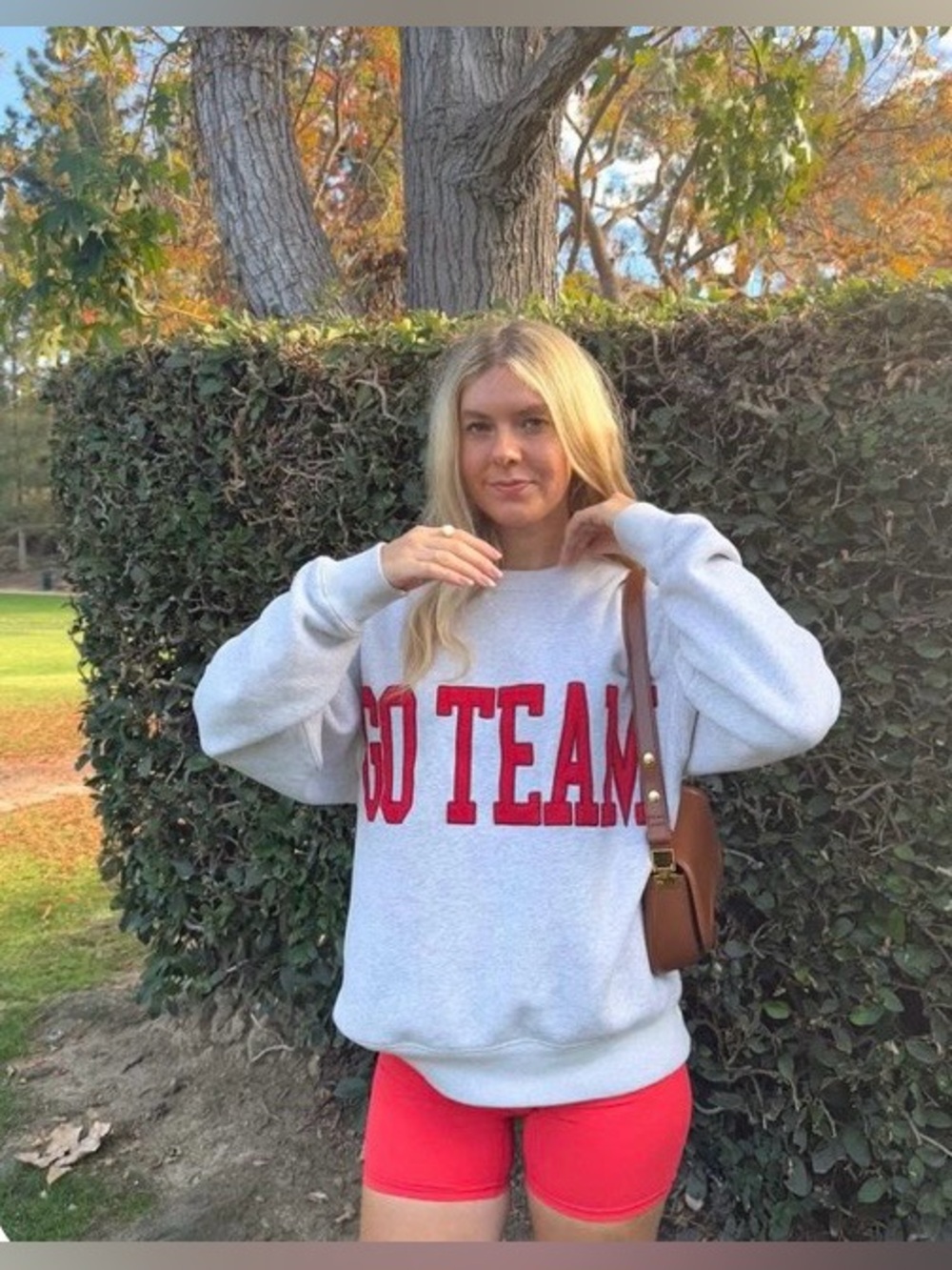 Abercrombie & Fitch Light Gray Crewneck Sweatshirt w/ Red Appliqué   SIZE XXL - Picture 8 of 9